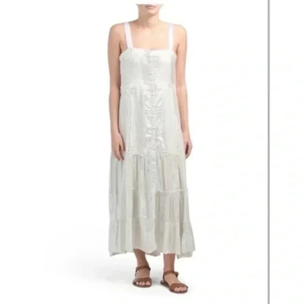 Z&L lurex threaded beach dress Medium
